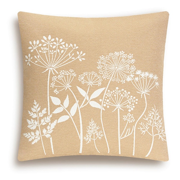 Подушка 45 x 45 см Le Gobelin Травинки бежевая