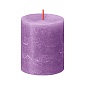 Свеча 6,8 х 8 см Bolsius Shine Рустик фиолетовый