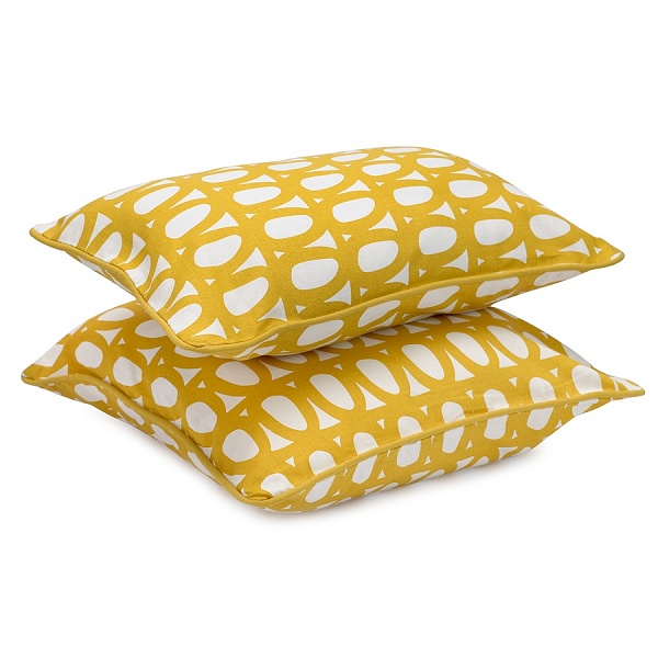 Чехол на подушку 30 х 50 см Tkano Cuts & Pieces Twirl горчичный