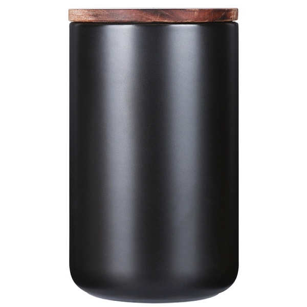 Банка для хранения керамическая smart solutions, 750 мл, черная