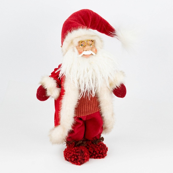 Сувенир Санта 22 x 12 x 60 см Азалия красный