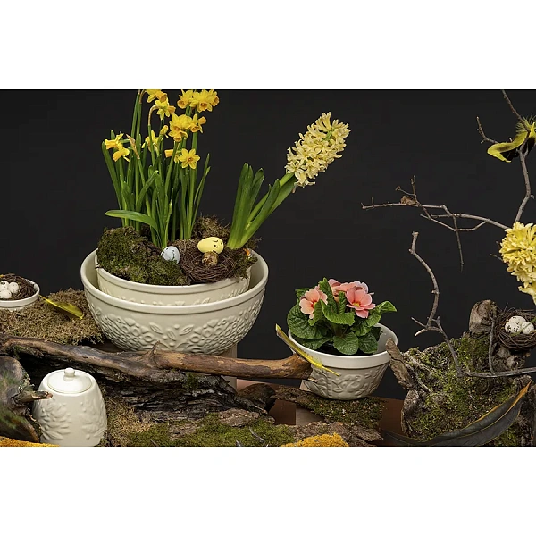 Чаша 850мл Birds of Paradise кремовая