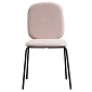 Стул oswald, бежево-розовый, рогожка