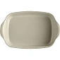 Форма для запекания прямоугольная средняя ,36 см, цвет крем