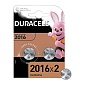 Комплект батареек CR2016 Lithium 3V Duracell 2 шт