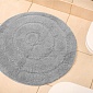 Коврик д/ванной круглый d=55 см Джулия серый
