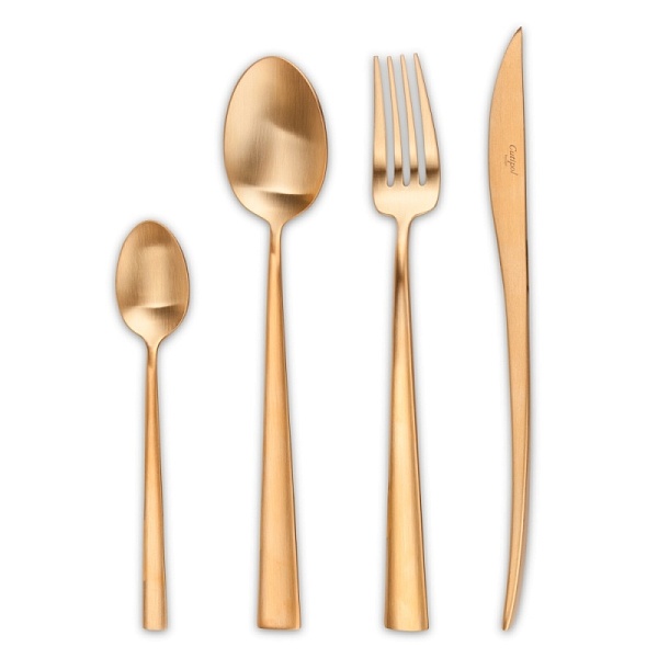Набор столовых приборов Cutipol Duna Gold матовый 24 предмета