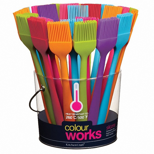 Кисть кулинарная ColorWorks 20 см красная