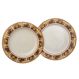 Набор тарелок из 2-х штук (глубокая 24 см, подстановочная 25 см) LCS Натюрморт