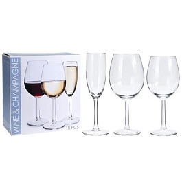 Набор бокалов для вина и шампанского 18 шт. Koopman