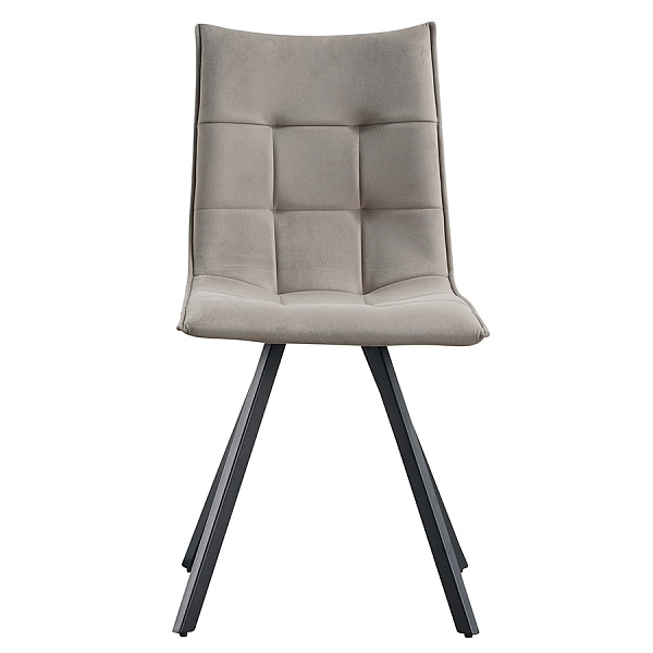 Стул tristan, серый, велюр