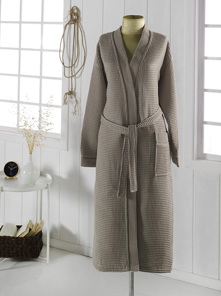 Халат вафельный кимоно Sofi de Marko Neva L кофе