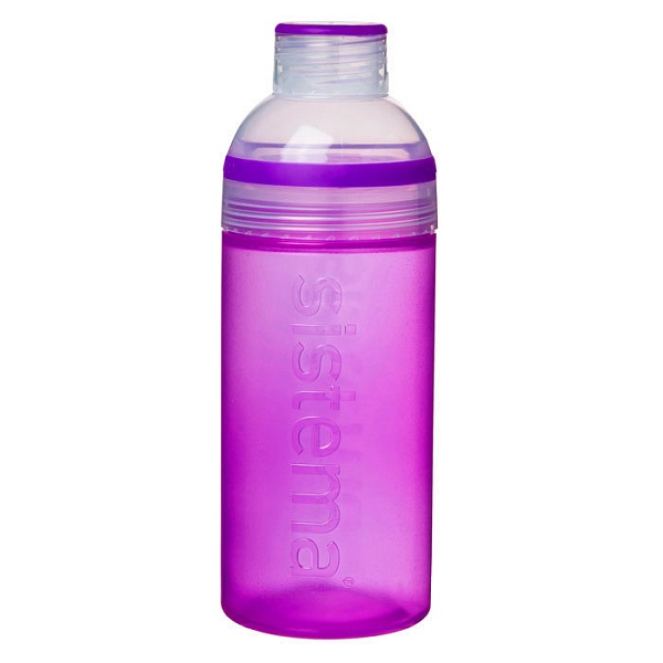 830 Питьевая бутылка Трио 580мл-фиолетовый