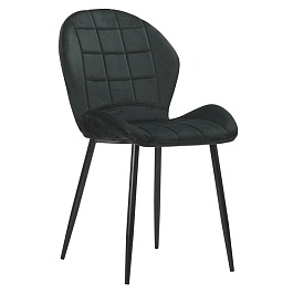 Стул Berg Presley велюр тёмно-зелёный