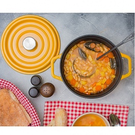 Кокот круглый чугунный 22 см Magia Gusto