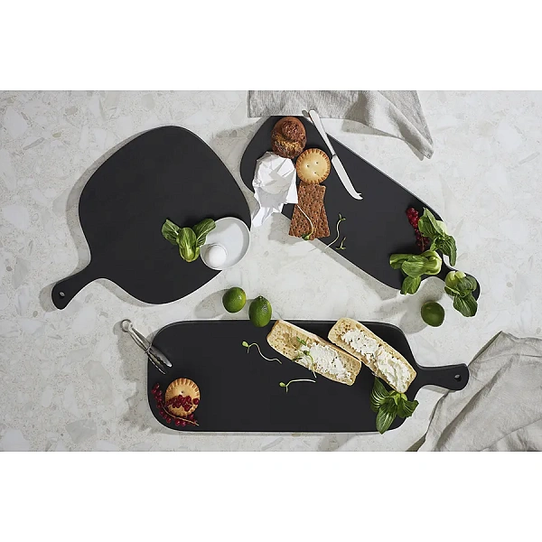 Доска сервировочная Rubris, 23 х 70 см, черная