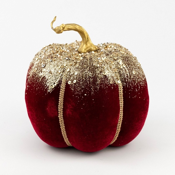 Сувенир Тыква 18 х 16 см Азалия красный