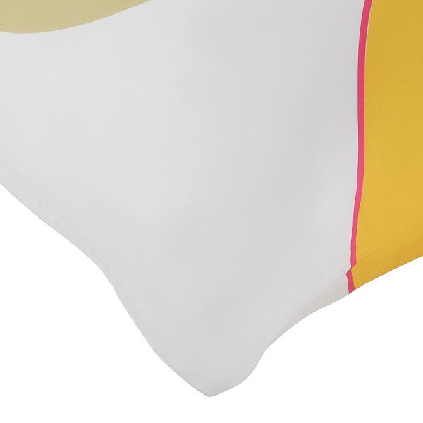 Набор из двух наволочек 70 x 70 см Tkano Freak fruit из сатина с авторским принтом горчичный