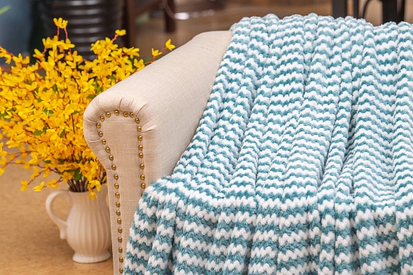 Покрывало 220 х 240 см Sofi de Marko Гринда морская волна