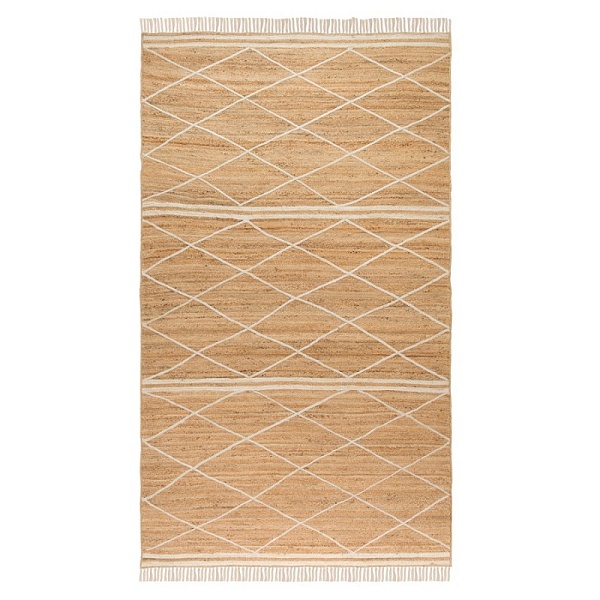 Ковёр из джута с бахромой 200 x 300 см Tkano Ethnic