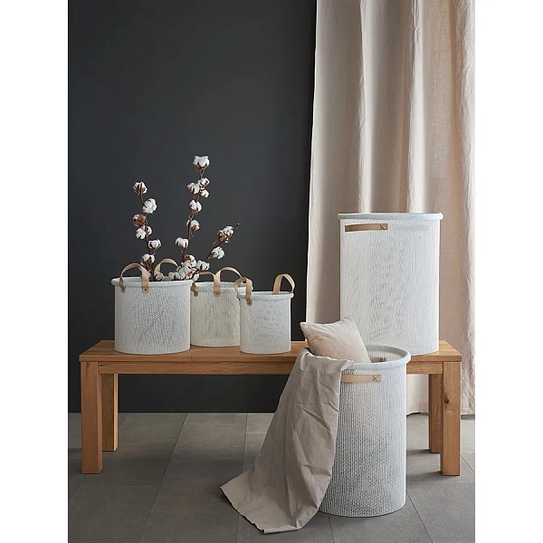 Корзина для хранения Sustainable collection, Ø32х28 см, молочная