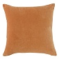 Чехол на подушку из хлопкового бархата 45 х 45 см Tkano Essential коричневый