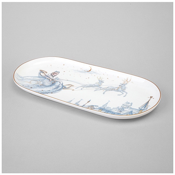 Блюдо овальное 30,5 см Lefard Снежная королева