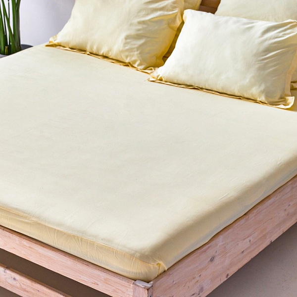 Простыня 160х200х30см на резинке, Creme