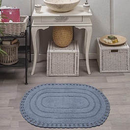 YANA (темн.фиол) Коврик для ванной кружевной 60х100