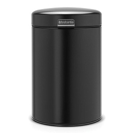 Мусорный бак Brabantia NewIcon настенный 3 л Чёрный матовый