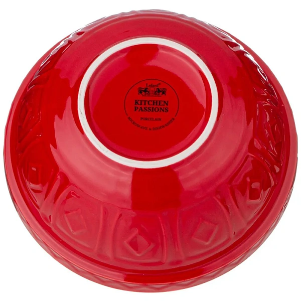 Салатник KITCHEN PASSIONS 23.5 х 23.5 х 11 см, красный
