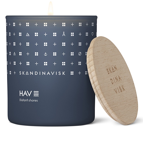 Свеча ароматическая Skandinavisk Hav с крышкой 200 г