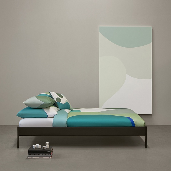 Набор из двух наволочек 70 x 70 см Tkano Freak fruit из сатина с авторским принтом мятный