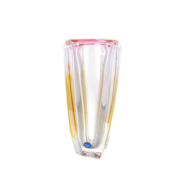 Ваза 28 см Bohemia Gold Arezzo розовый