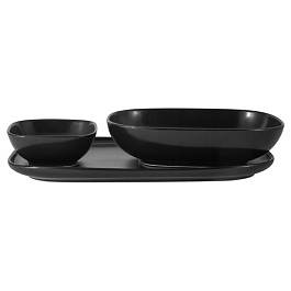 Набор салатников Maxwell & Williams Forma 3 шт чёрный