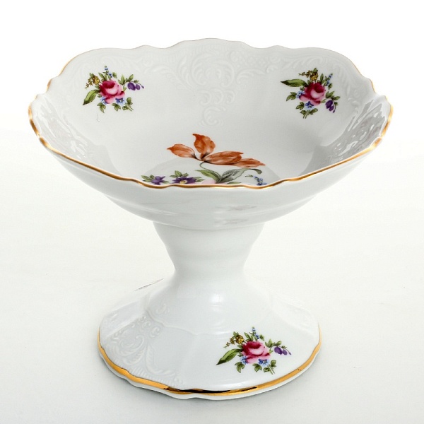 Конфетница на ножке 19 см Bernadotte Полевой цветок