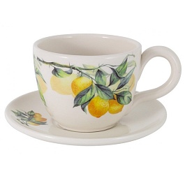 Пара чайная 350 мл Ceramica Cuore "Lemon" керамика