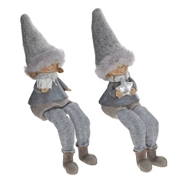 Фигурка Девочка Мальчик 22 см, серый