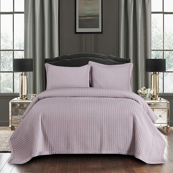 Комплект покрывало и наволочка 160 х 220 см Sofi de Marko Лоретта пудра