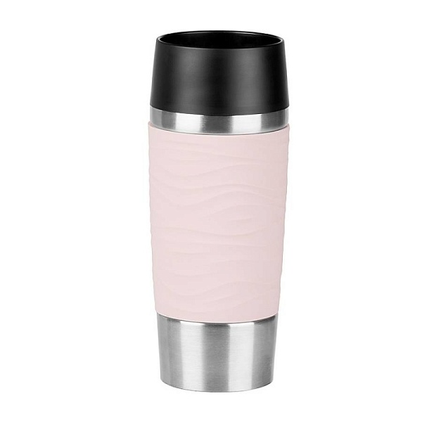 Термокружка 360 мл Emsa Travel Mug Waves розовая