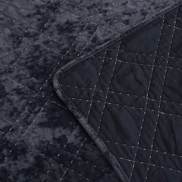 Комплект покрывало и наволочка 160 х 220 см Sofi de Marko Селена антрацит