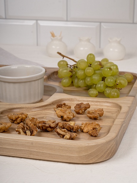 Менажница "Квадро" 35 см, жемчуг