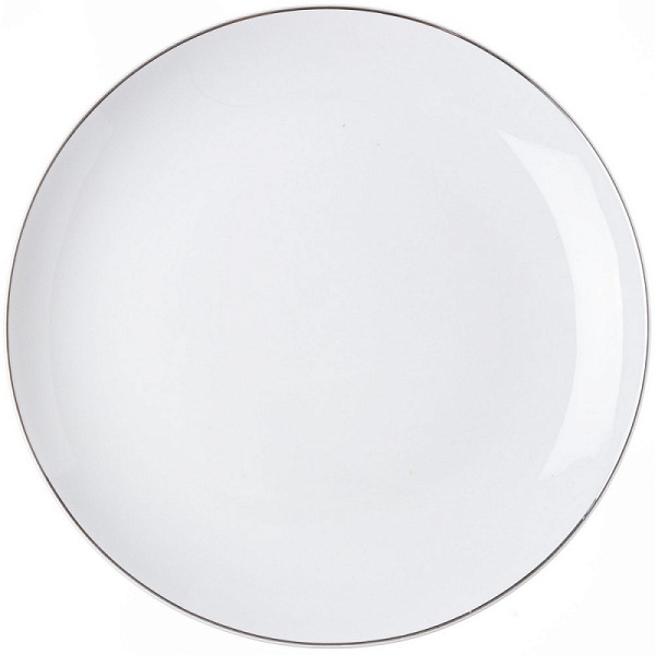 Тарелка обеденная 30,5 см Tognana Metropolis Fascetta белый