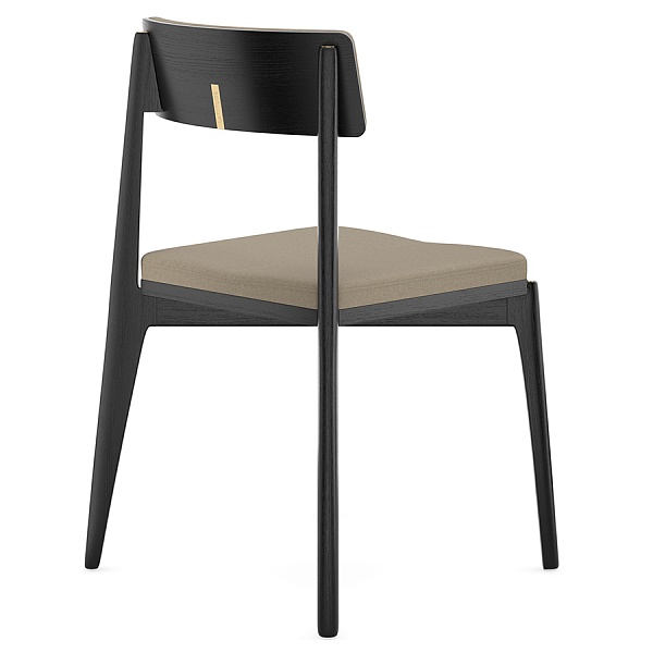 Стул рогожка Latitude Aska чёрный-бежевый