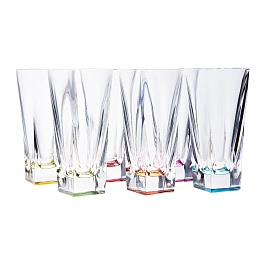 Набор стаканов для воды 380 мл. 6 шт. RCR "Fusion Colours"