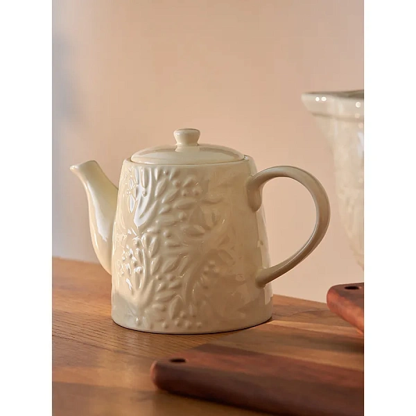 Чайник заварочный 1л Birds of Paradise, кремовый