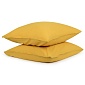 Набор из двух наволочек из органического стираного хлопка Tkano Essential 70 x 70 см горчичный