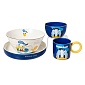 Набор посуды Дональд Дак, синий/белый