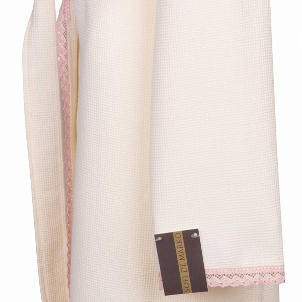 Халат вафельный Sofi de Marko Селеста S кремовый
