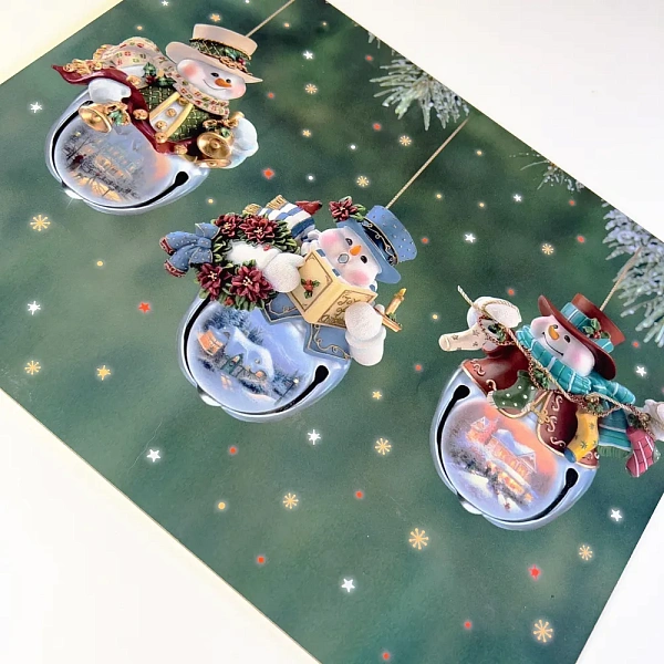 Набор подставок п/горячее 4шт. Новогодние игрушки